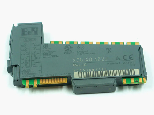 X20AO4622 B&amp;R X20 System PLC I / O Module 4 مخرجات تناظرية ± 10 فولت أو من 0 إلى 20 مللي أمبير / 4 إلى 20 مللي أمبير