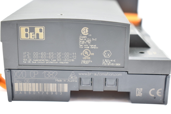 وحدة المعالجة المركزية X20CP1382 ​​B&amp;R X20 PLC SYSTEM Intel x86 400 MHz متوافقة مع معالج الإدخال / الإخراج المدمج