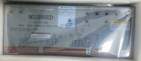 وودوارد 9907-023 التحكم في سرعة التصرف إلى الأمام 4 ′′20 mA أو 1 ′′5 Vdc 2301A -40 إلى + 158 ° F