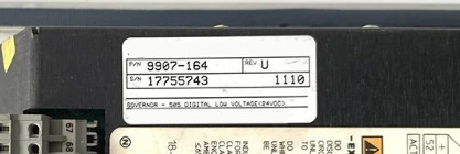 وودوارد 9907-164 حاكم رقمي التحكم في التوربين +24 Vdc في منصة 1 A 505