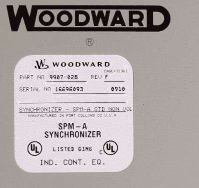 وودوارد 9907-028 SPM-A STD NON VOLTAGE MATCH (EMC) التجميع 50/60Hz