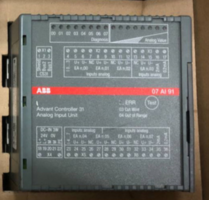 ABB 07AI91 GJR5251600R0202 07AI91 AC31 وحدة الدخول والخروج التناظرية 24 فولت DC