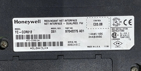 TC-CCR012 وحدة واجهة الشبكة المفرطة من Honeywell في المخزون