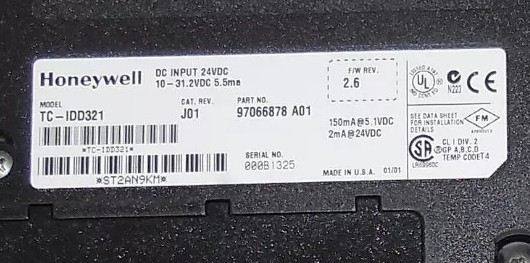 TC-IDD321 Honeywell Experion LS مواصفات الإدخال / الإخراج 32 وحدة مدخل DC الرقمية