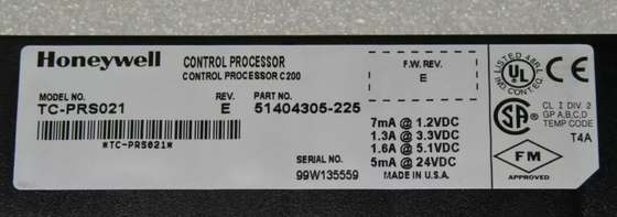 TC-PRS021 وحدة معالجة التحكم Honeywell وحدة C200 وحدة DCS أجزاء وحدة PLC