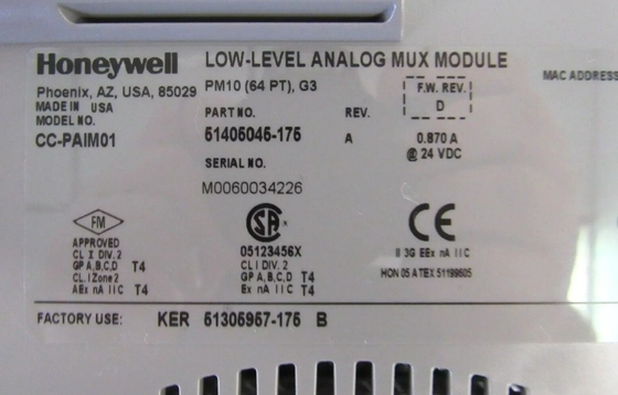 CC-PAIM01 Honeywell Low Level Mux IOTA Module وحدة Mux التناظرية
