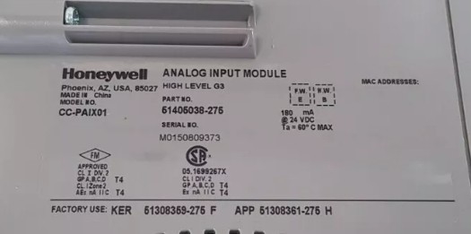 CC-PAIX01 وحدة الدخول التناظرية Honeywell لوحدة PLC جديدة تمامًا وحزمة أصلية