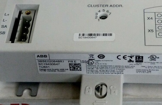 ABB TU841 3BSE020848R1 وحدة الإنهاء دعم الإدخال والخروج غير الزائد