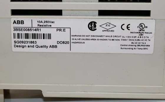 ABB DO820 3BSE008514R1 وحدة الإخراج الرقمية وحدة تحكم PLC 8 قناة