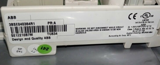 ABB TU834 3BSE040364R1 وحدة إدخال/خروج مدمجة وحدة إنهاء وحدة PLC