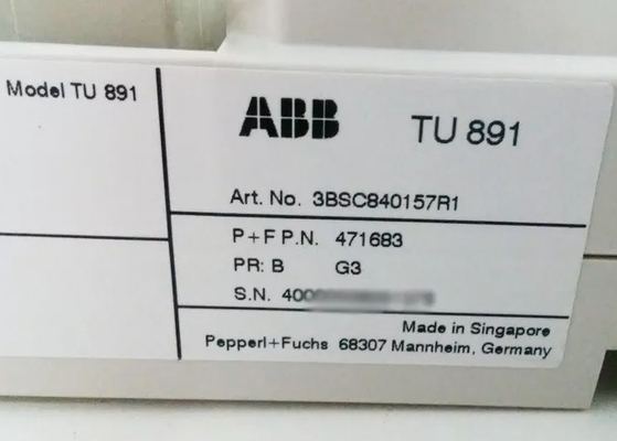 ABB TU891 3BSC840157R1 وحدة إيقاف التثبيت وحدة التحكم بالتحكم الآلي في المخزون
