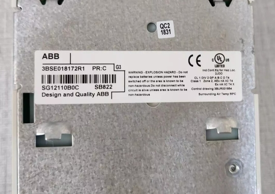 ABB SB822 3BSE018172R1 وحدة البطارية القابلة لإعادة الشحن S800 وحدة الدخول والخروج