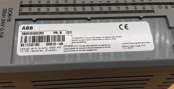 ABB DO818 3BSE069053R1 32 قناة إصدار رقمية 24 فولت وحدة التحكم في المخزون