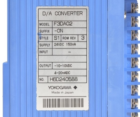 F3DA02-0NS1 YOKOGAWA وحدة الخروج الرقمية التناظرية D / A محول PLC
