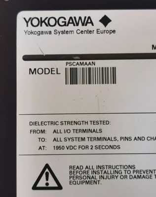 PSCAMAAN YOKOGAWA المورد للوحدة التناظرية الحرجة إشارة الدخول / الخروج أنظمة أتمتة وحدات PLC