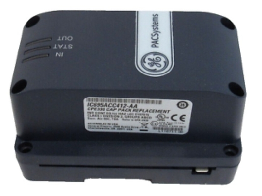 IC695ACC402 GE PACSystems RX3i وحدة إضافية حزمة الطاقة CPE330 RX3i وحدة تحكم وحدة المعالجة المركزية أثناء تقلبات الطاقة أو انقطاع الطاقة