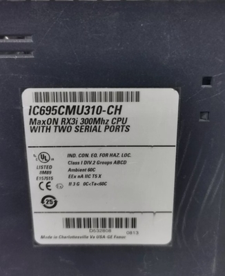 IC695CMU310 أنظمة GE PAC RX3i Max-ON Hot-Standby Redundancy CPU Redundancy باستخدام نظامين RX3i