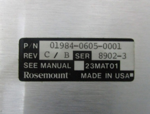 01984-0605-0001 Emerson MUX وحدة إمدادات الطاقة عالية الجهد