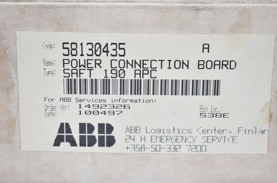 لوحة توصيل الطاقة ABB SAFT 190 APC 58130435