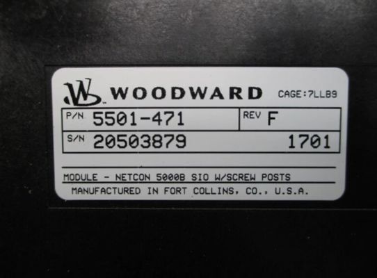 5501-471 Woodward Netcon 5000b Sio