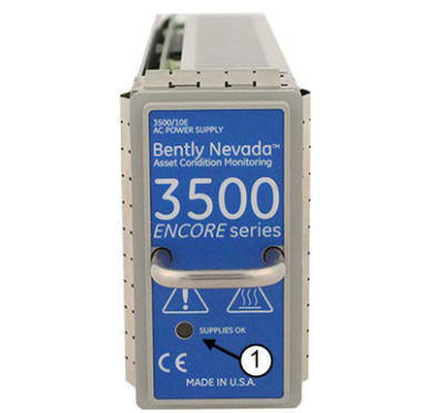 وحدات إمدادات الطاقة من سلسلة Bently Nevada 3500/10E ENCORE مع تصميم نصف ارتفاع مدخل AC العالمي لنظام 3500 ENCORE