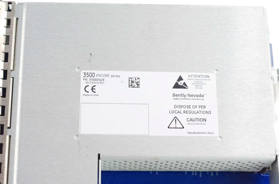 بنتلي نيفادا 3500/42E وحدة مراقبة الاهتزاز المحسنة 4-قناة مراقبة متوافقة مع معايير API 670