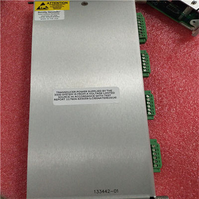 133442-01 Bently Nevada Parts 3500 Rack I / O Module مع الإنهاءات الداخلية 3500/50
