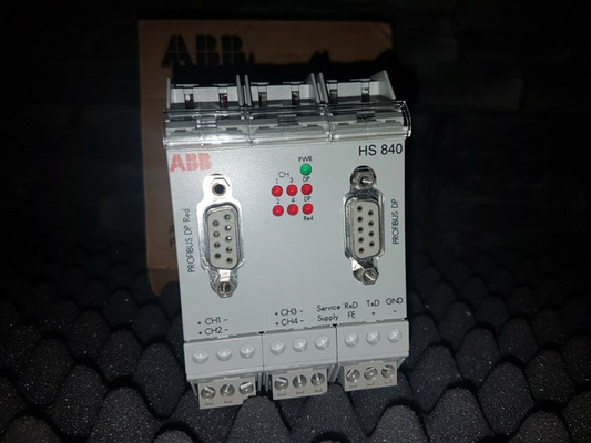 HS840 ABB PROFIBUS جهاز ربط محطة رأس 4 قنوات مع قطع غيار PLC التكرار 3BDH000307R0101