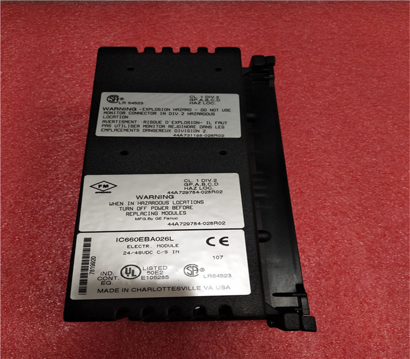 IC660BBA026 GE Fanuc GE Genius Current Source المدخلات التناظرية بلوك 24 48VDC جنرال إلكتريك